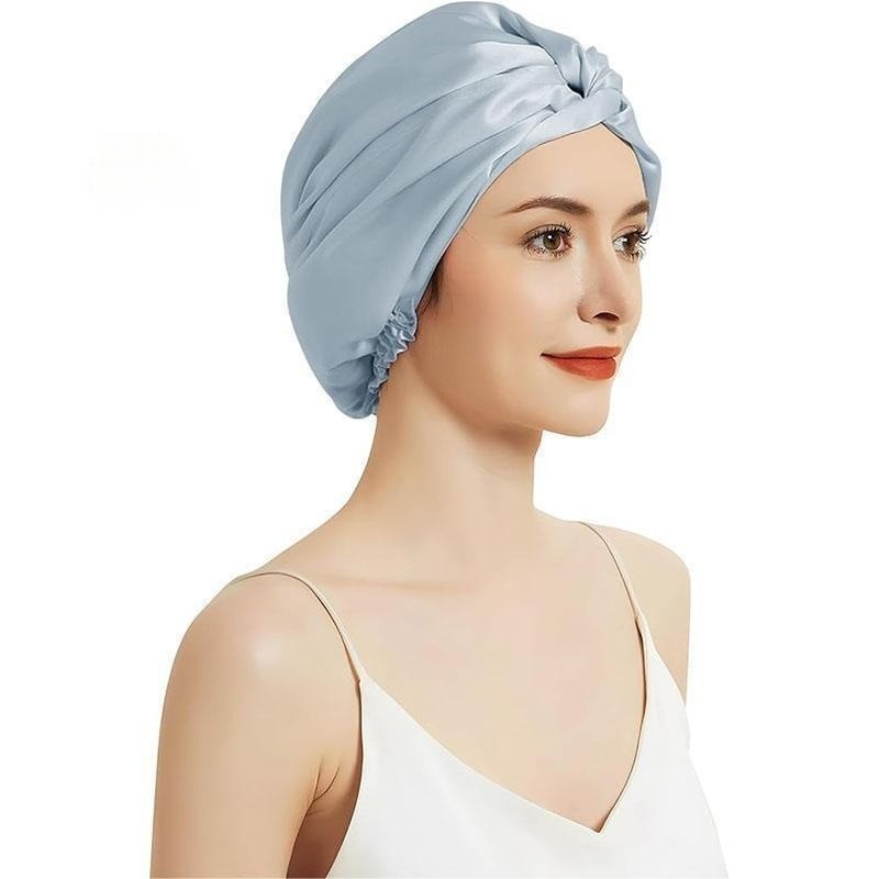 Womens Satin Sleep Turban Soft Twist Knot Head Wrap